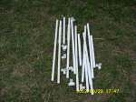 PVC pipe for a trellis.