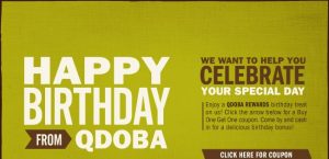 Happy Birthday from Qdoba