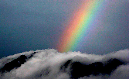 Rainbow over Grandfather Mountain