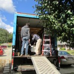 Easy chair on the truck