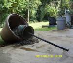 Bluebird house support came down