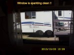 Window is sparkling clean