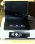 Closeup of DVD player
