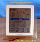 Temperature outside.