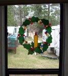 Stained glass wreath