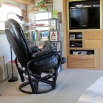 Close up of glider-recliner