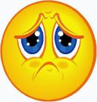 Smiley face very sad