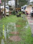 Flooded side yard