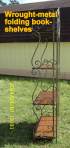 Wrought-metal large folding book shelves