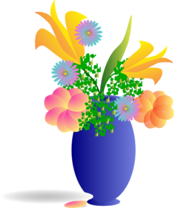 Beautiful vase of flowers
