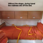 First I unfasten the straps.