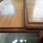 Self-storing table leaf