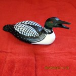 Carved wood Loon