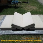 Sunshine for the bench cushions