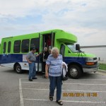 Helen heading into restaurant