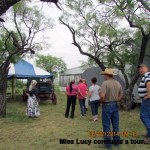 Miss Lucy leading a tour