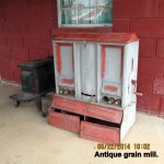 Antique grain mill