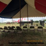 Re-dedication of statue