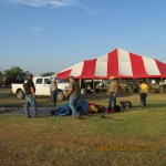 Folding the inflatable Castle