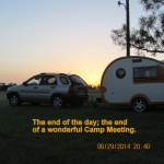 End of the day; end of camp meeting