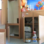 Cleaning the closet & lower cupboard