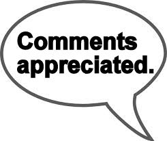 Comments appreciated