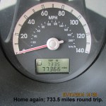 Round trip mileage