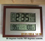 Time and Temp inside Carriage