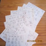 Scribble the image number