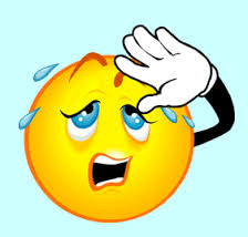 Smiley face sweating