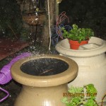 Rain into barrel