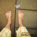 Standing in water