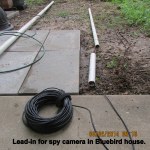 Lead-in for spy camera