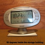 Temperature inside storage
