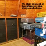 Suitcases full of picture albums