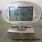 Feels like 107 degrees