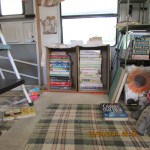 Big view of makeshift bookcase