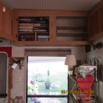 Books moved to high cupboard