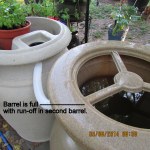 Rain barrel is full