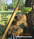 Small planters for hanging baskets