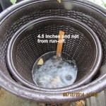 4.5 inches in planter