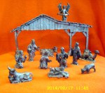 Pewter Nativity set