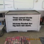 Elevated the storage box