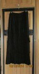 Long black pleated skirt