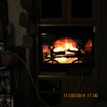 Relaxing in front of the fire