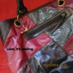 Lovely purse is peeling