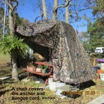 Chairs cover the anchors