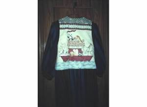 Lorraine with Noah's Ark vest