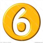 Six with yellow border