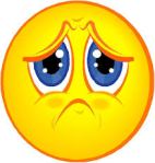 Smiley face disappointed